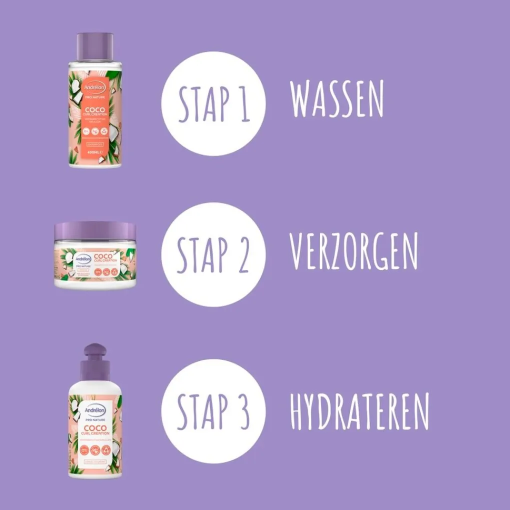 Andrelon Haarcrème>Andrélon Pro Nature Coco Curl Creation Leave-In Crème