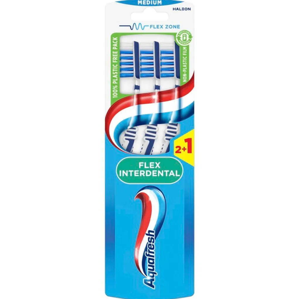 Aquafresh Tandenborstels>Flex Interdental Medium Tandenborstels