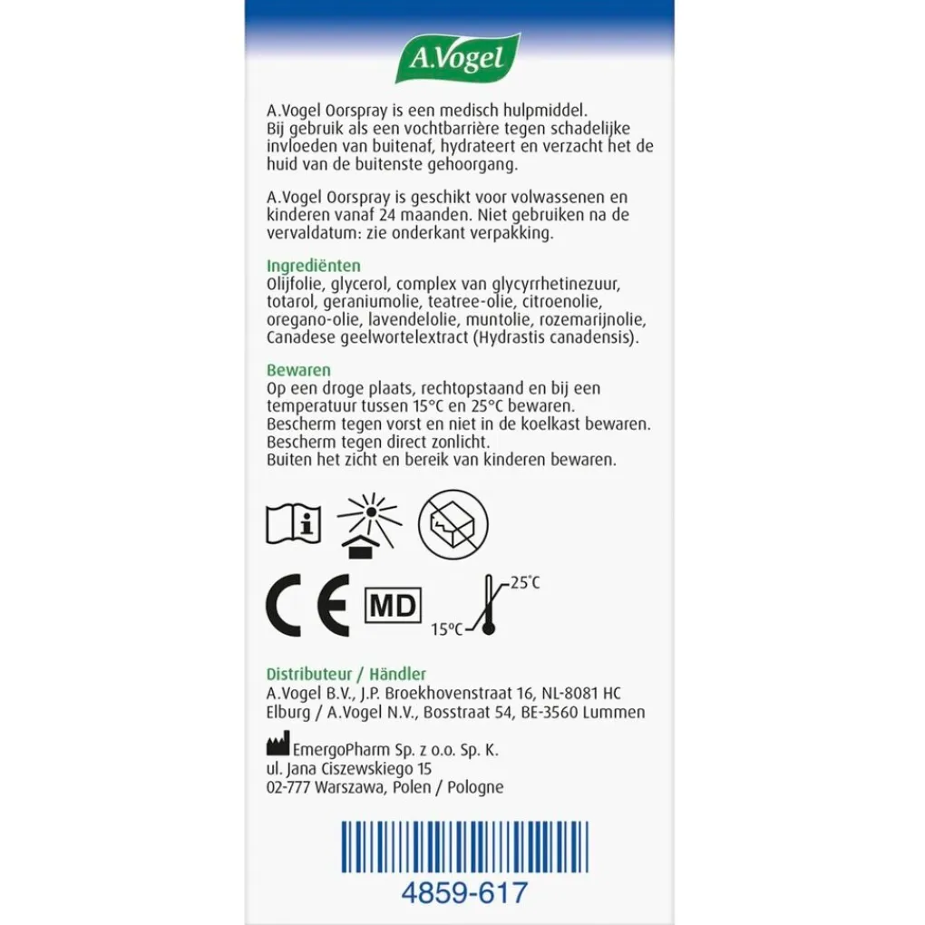 A.Vogel Oor En Mond>Oorsmeer Oorspray