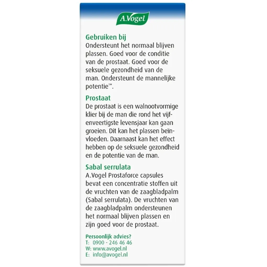 A.Vogel Prostaatsupplementen|Natuurlijke Supplementen>Prostaforce Capsules