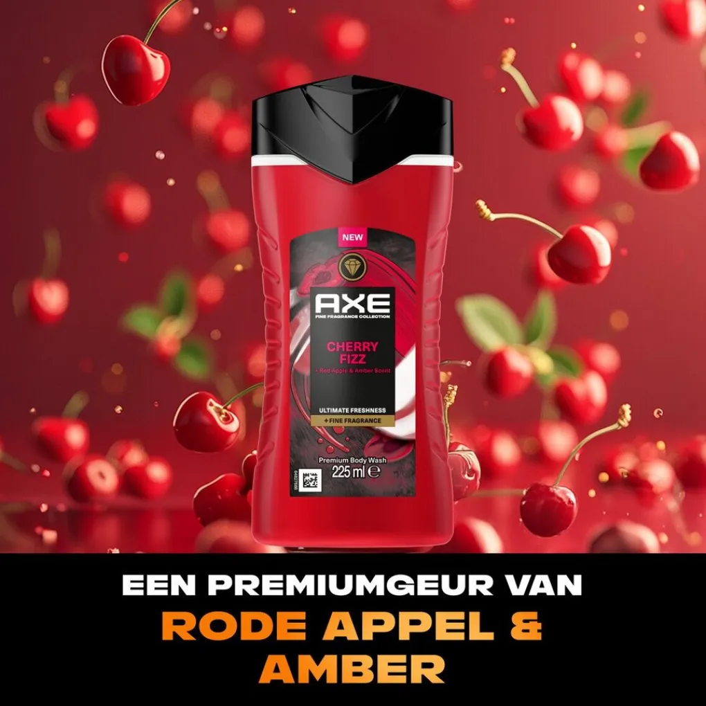 Axe Fine Fragrance Douchegel>Cherry Fizz Douchegel