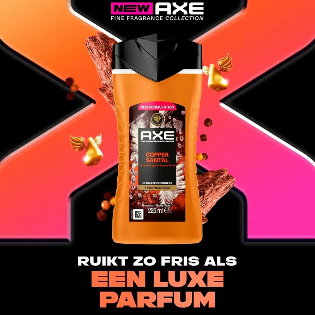 Axe Fine Fragrance Douchegel>Copper Santal Douchegel