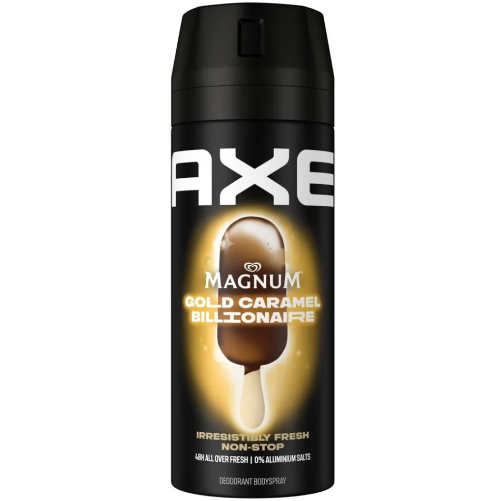 Axe Deospray>Magnum Gold Caramel Billionaire Deodorant Bodyspray