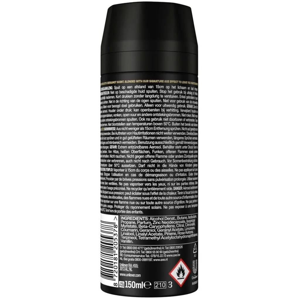 Axe Deospray>Magnum Gold Caramel Billionaire Deodorant Bodyspray