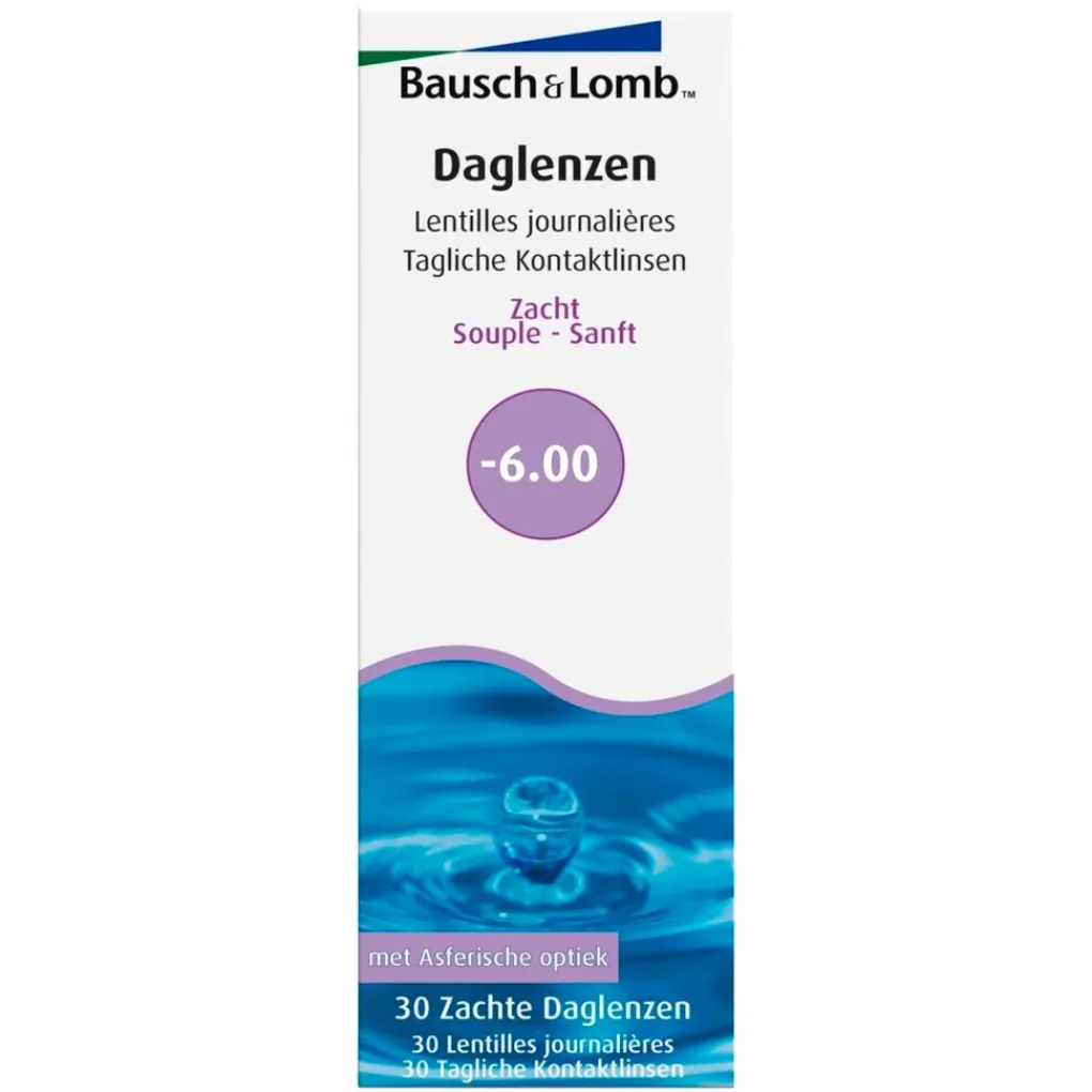 Bausch & Lomb Lenzen>-6.00 Zachte Daglenzen