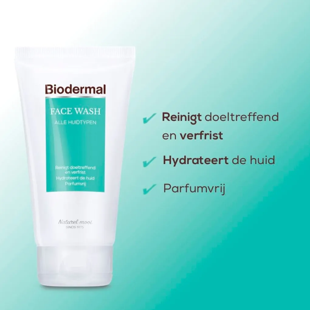 Biodermal Gezichtsreiniging>Face Wash Gezichtsreiniging voor alle Huidtypen