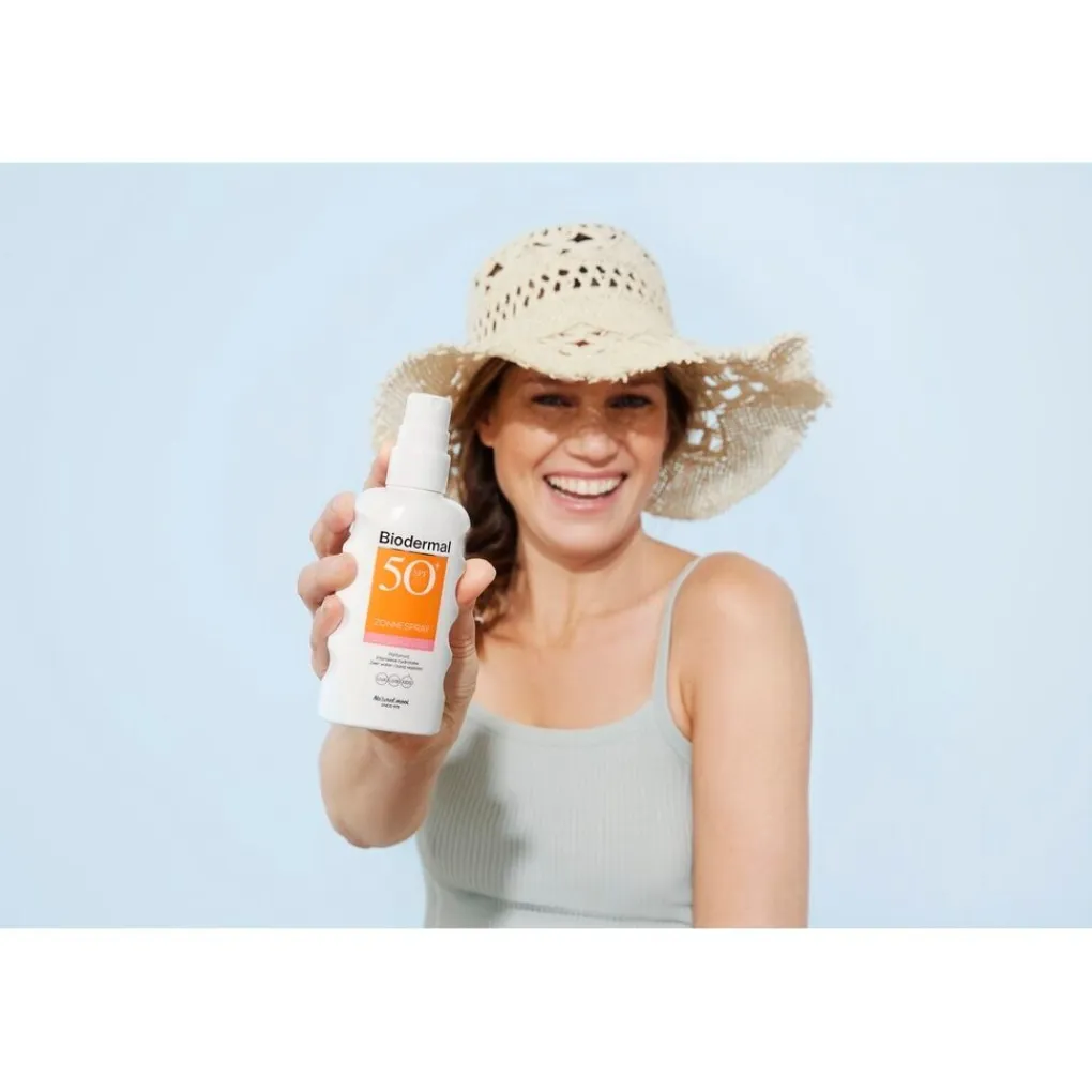 Biodermal Zonnebrand>Gevoelige Huid SPF50+ Zonnespray