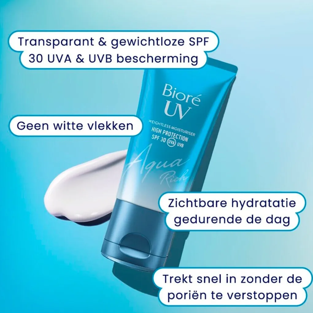Bioré Dagcreme>Aqua Rich Uv SPF 30 Weightless Moisturiser