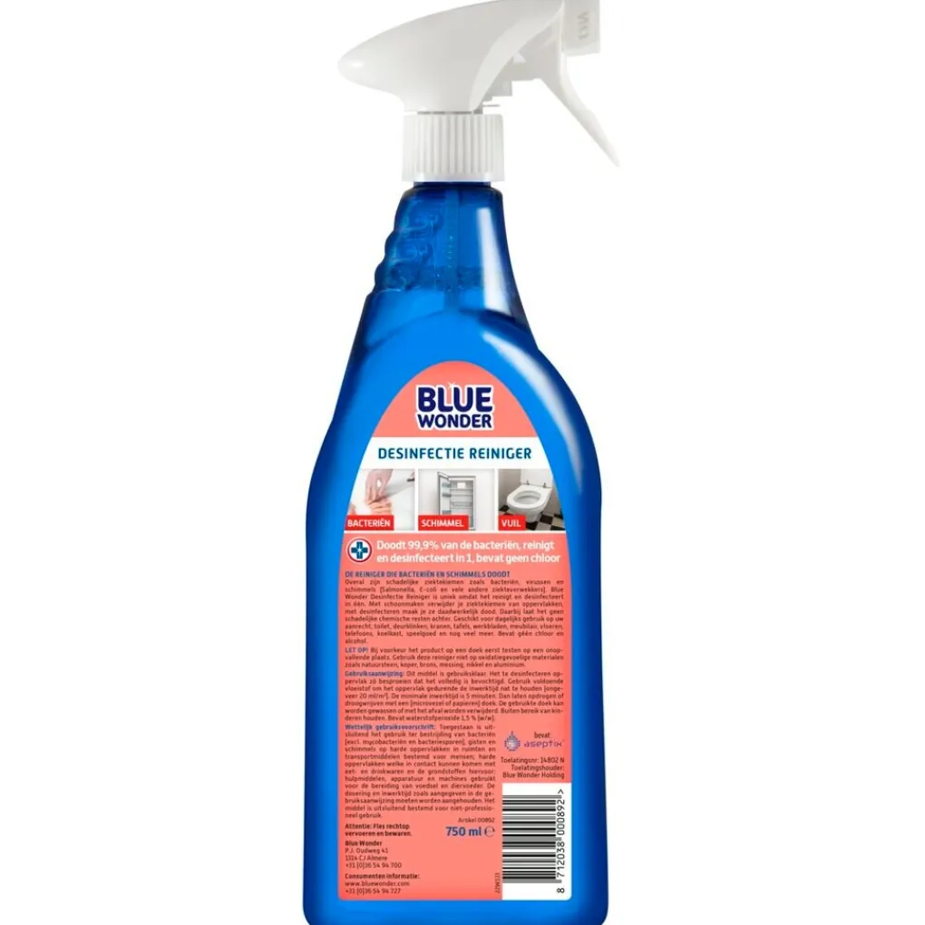 Blue Wonder Schoonmaakmiddelen>Desinfectie Reiniger Spray