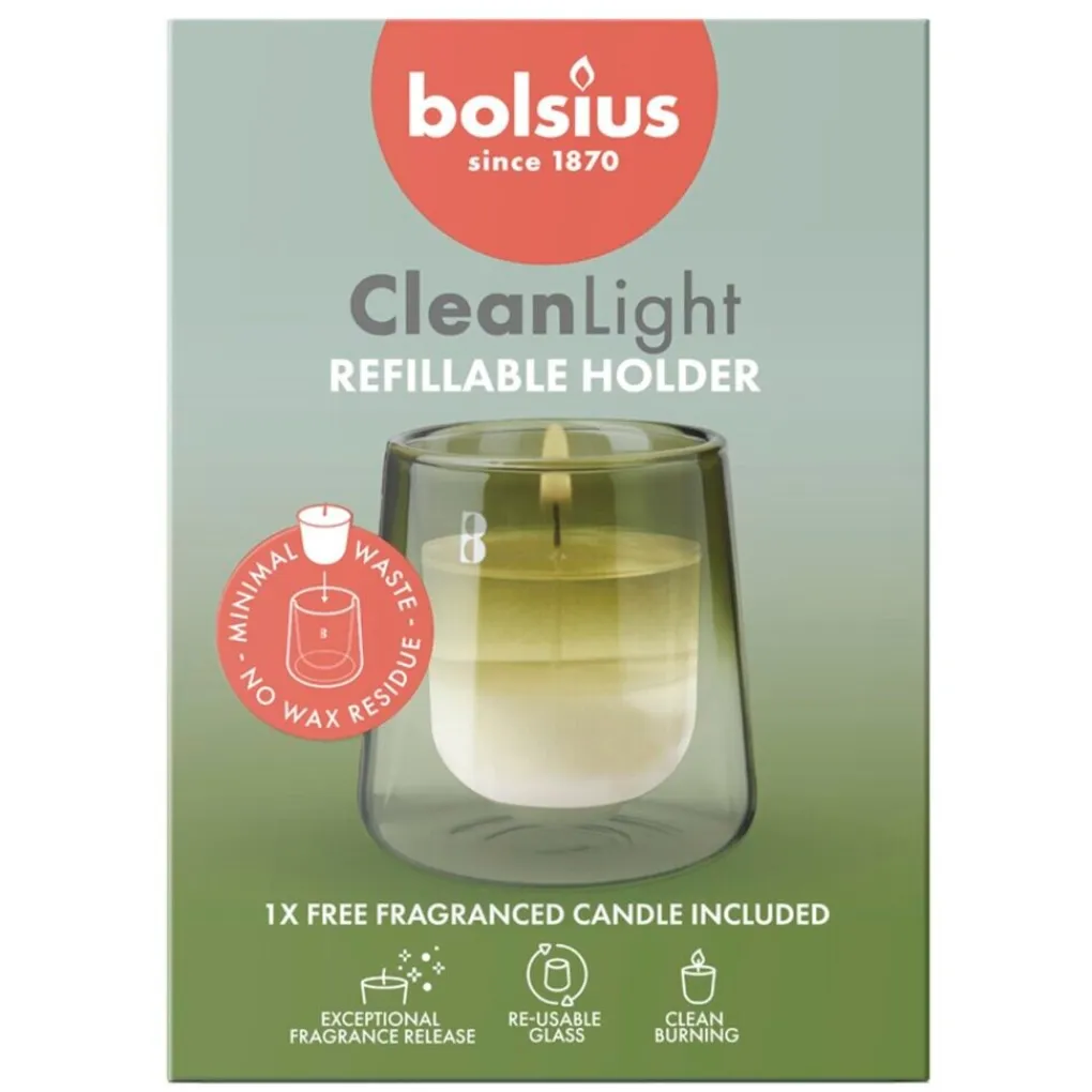 Bolsius Kaarsen>Cleanlight Gardenia & Fig Starterkit
