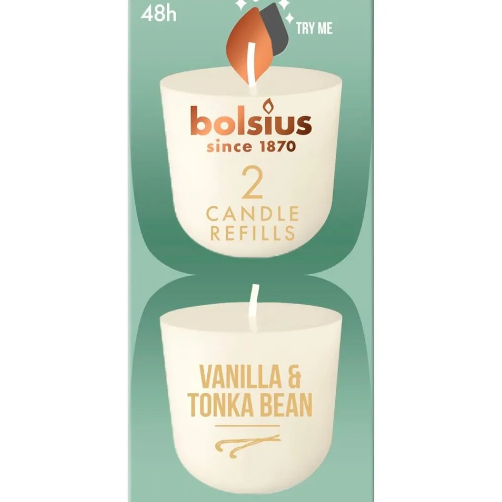 Bolsius Kaarsen>Vanille & Tonkaboon Geurkaars Navulling