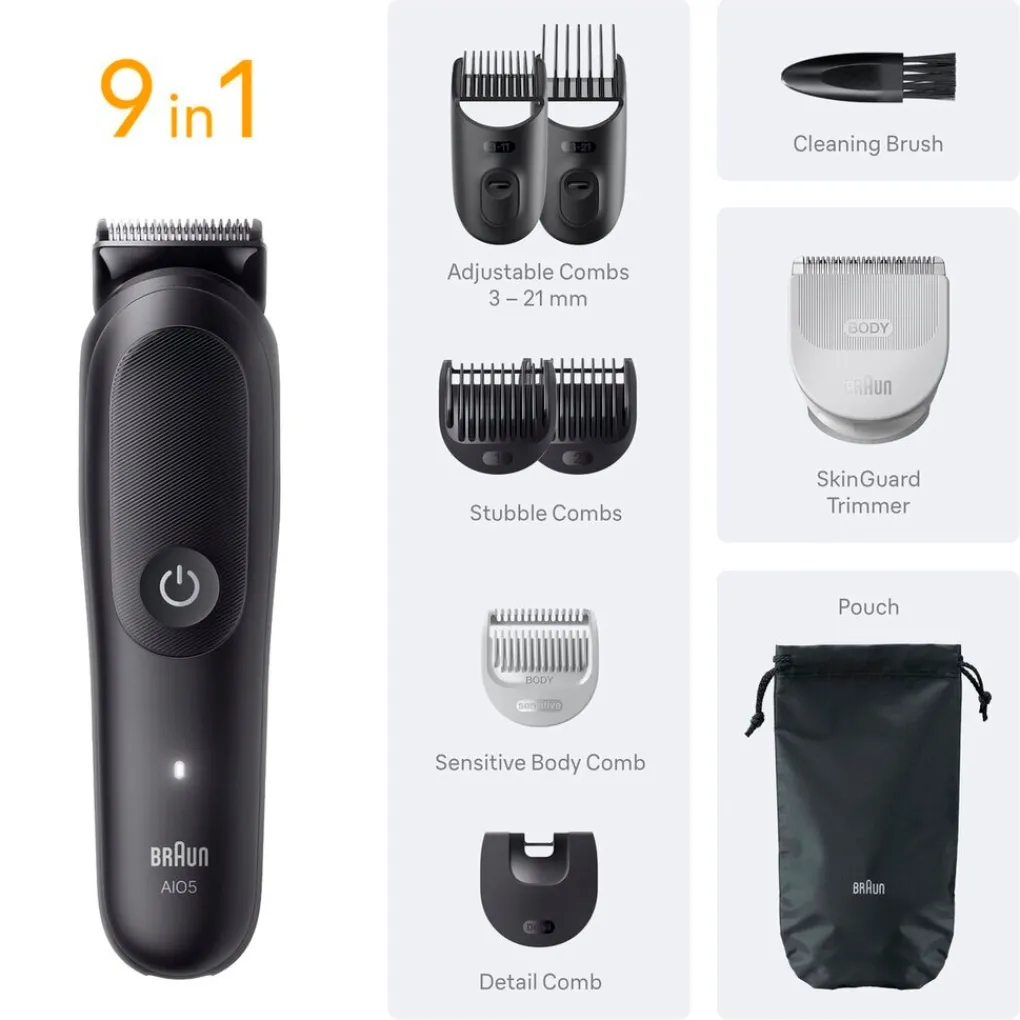 Heren Braun Multigroomers>Series 5 MGK5540 9-in-1 Verzorgingsset