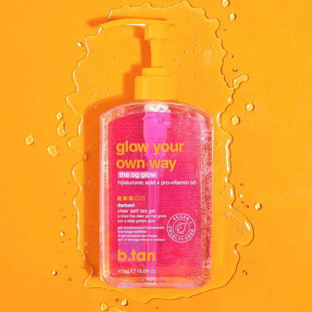 B.TAN Zelfbruiners>Glow Your Own Way The OG Glow Darkest Clear Self Tan Gel
