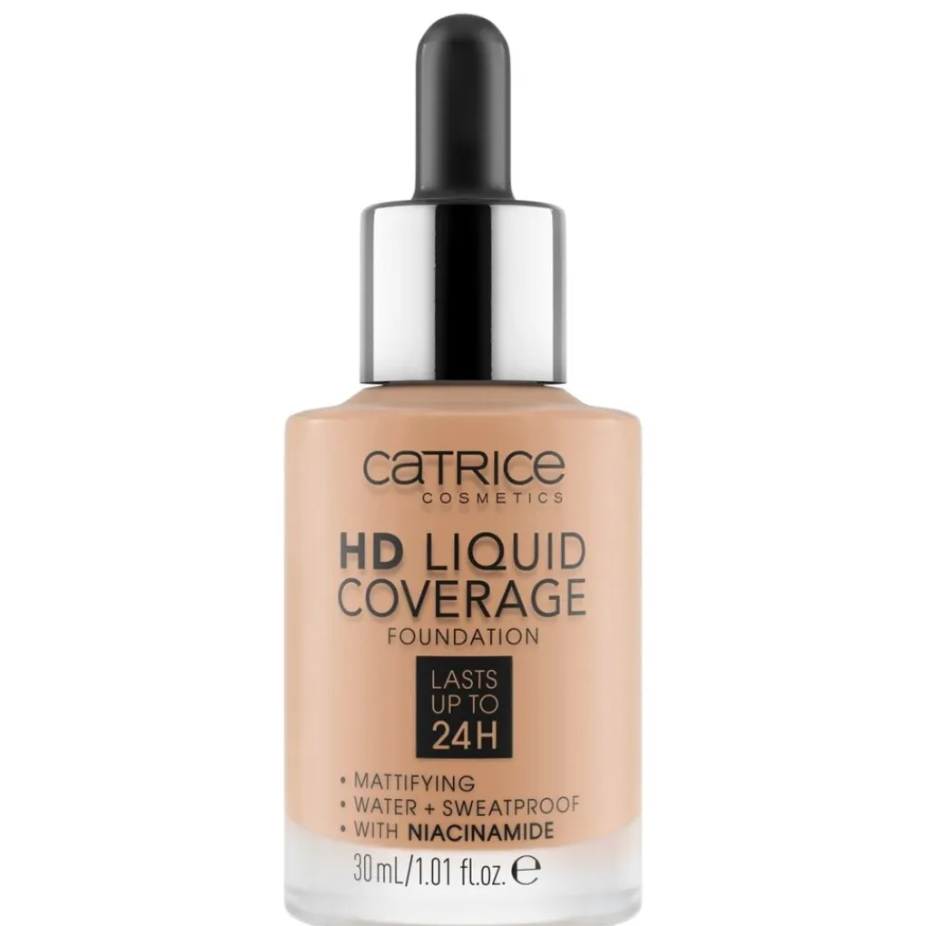 Catrice Foundation>HD 040 Warm Beige Liquid Coverage Foundation