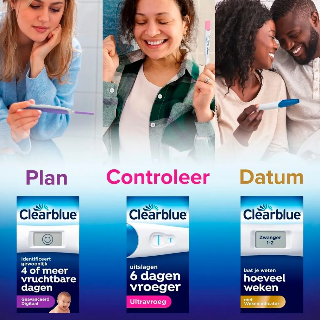 Clearblue Zelftesten>Snelle Detectie Zwangerschapstest