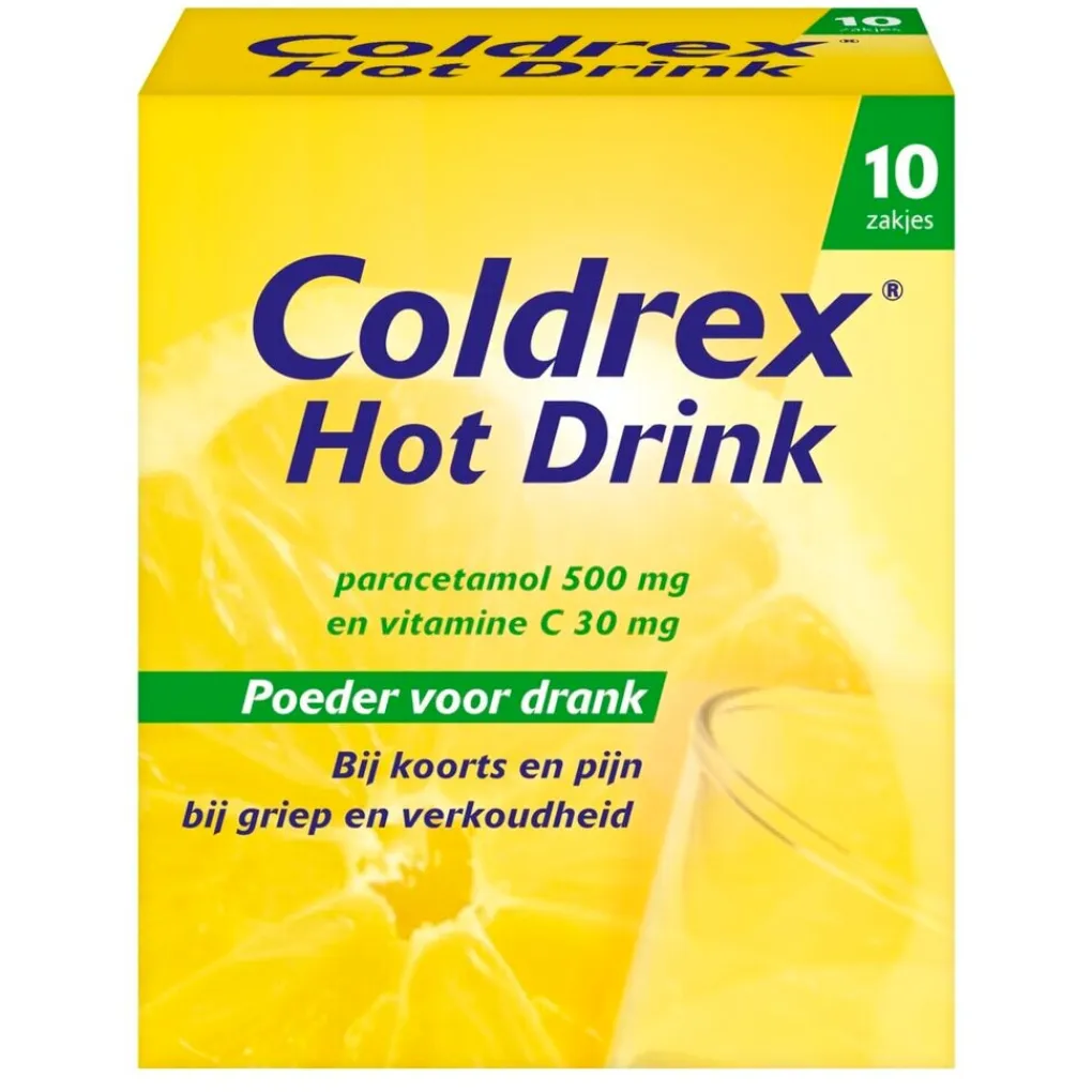 Hot Coldrex Pijn>Coldrex Hot Drink 500mg Poeder voor Drank