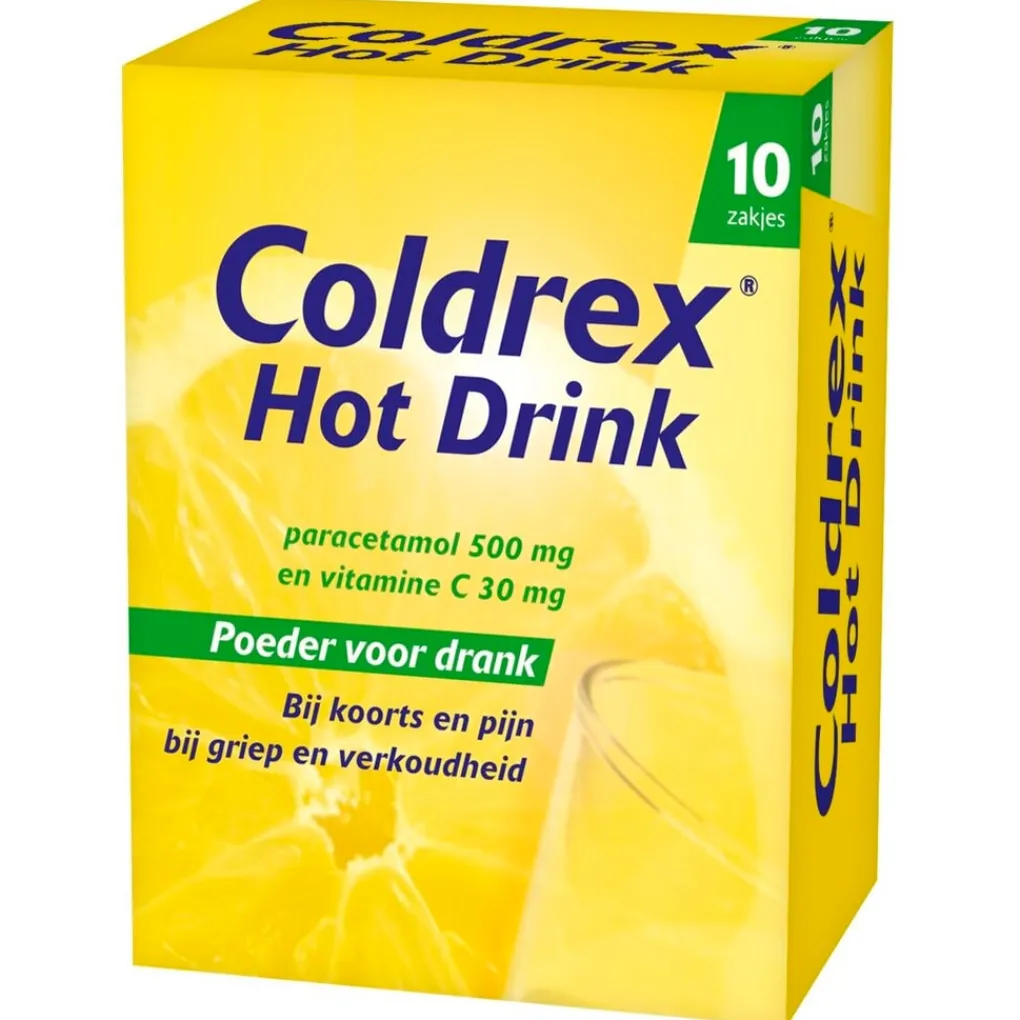Hot Coldrex Pijn>Coldrex Hot Drink 500mg Poeder voor Drank