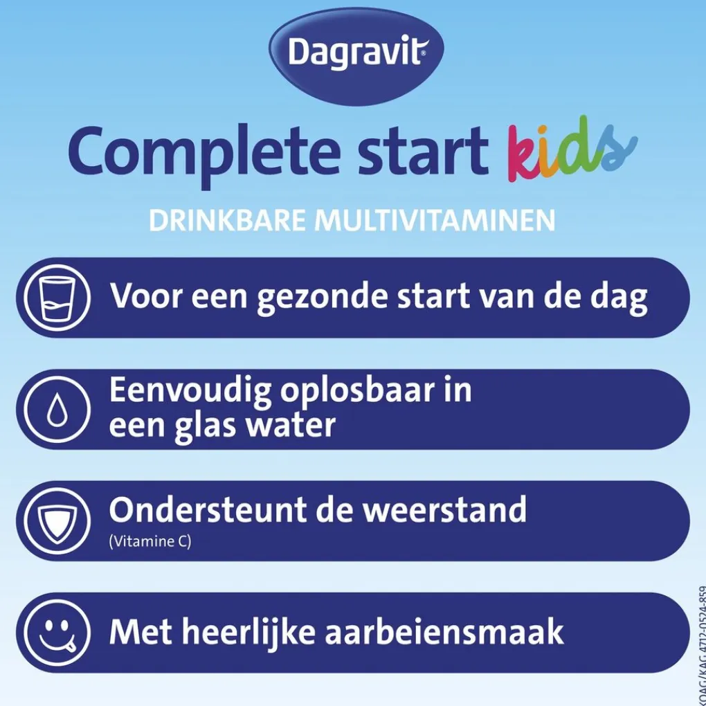 Dagravit Vitamines>Complete Start Kids 3-12 Drinkbare Multivitaminen Sachets