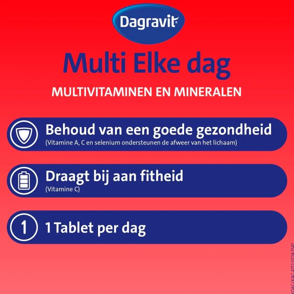 Dagravit Vitamines>Multi Elke Dag Tabletten