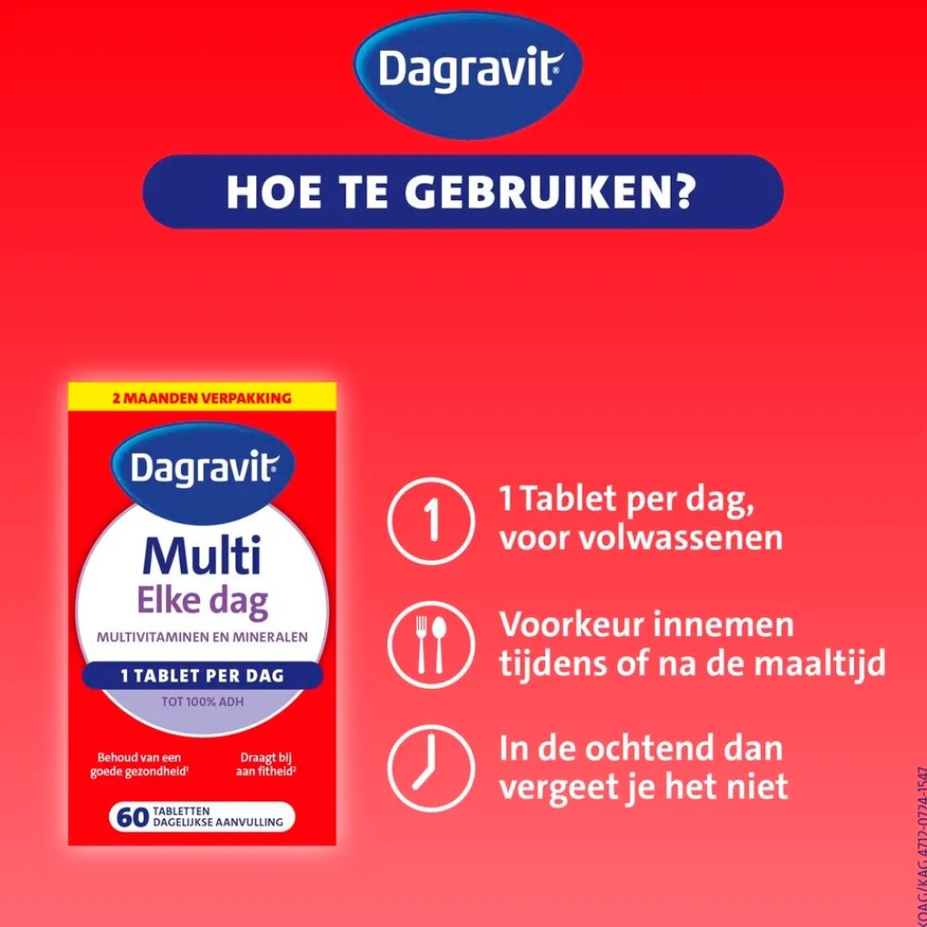 Dagravit Vitamines>Multi Elke Dag Tabletten
