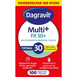 Dagravit Vitamines>Totaal 30 Vitaal 50+ Tabletten
