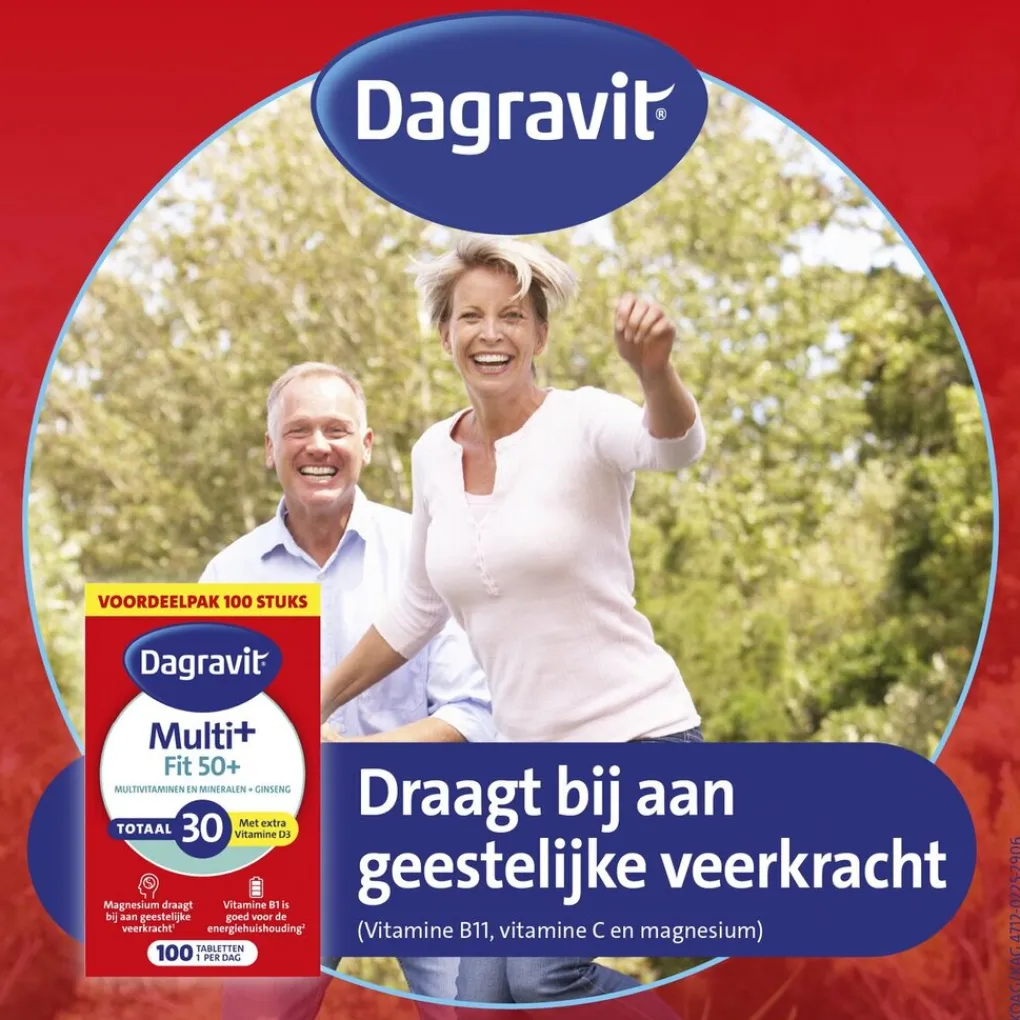 Dagravit Vitamines>Totaal 30 Vitaal 50+ Tabletten