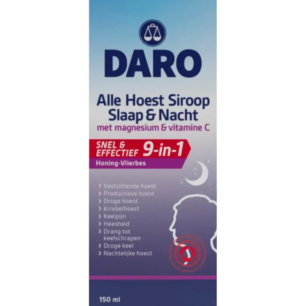 Daro Luchtwegen>Alle Hoest Siroop Slaap & Nacht Hoestsiroop