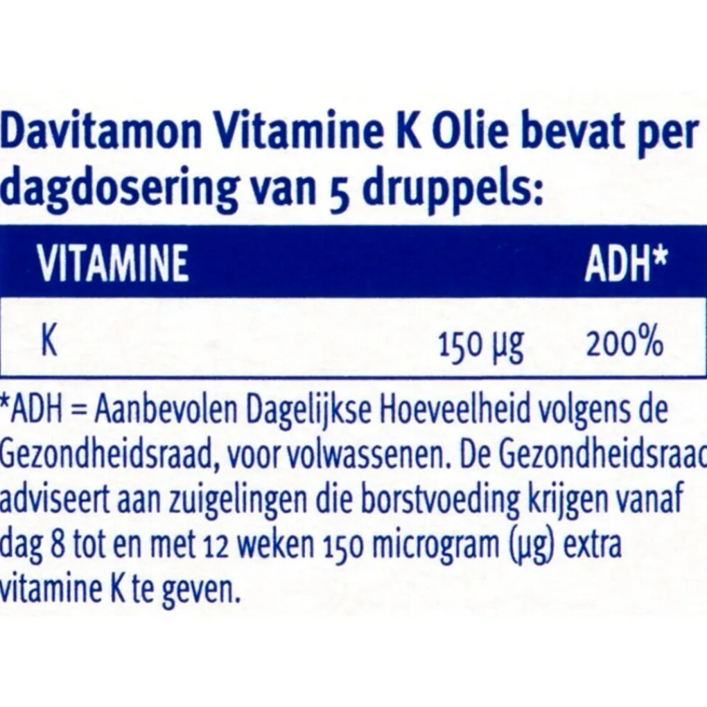 Davitamon Vitamines>Davitamine Vitamine K Olie