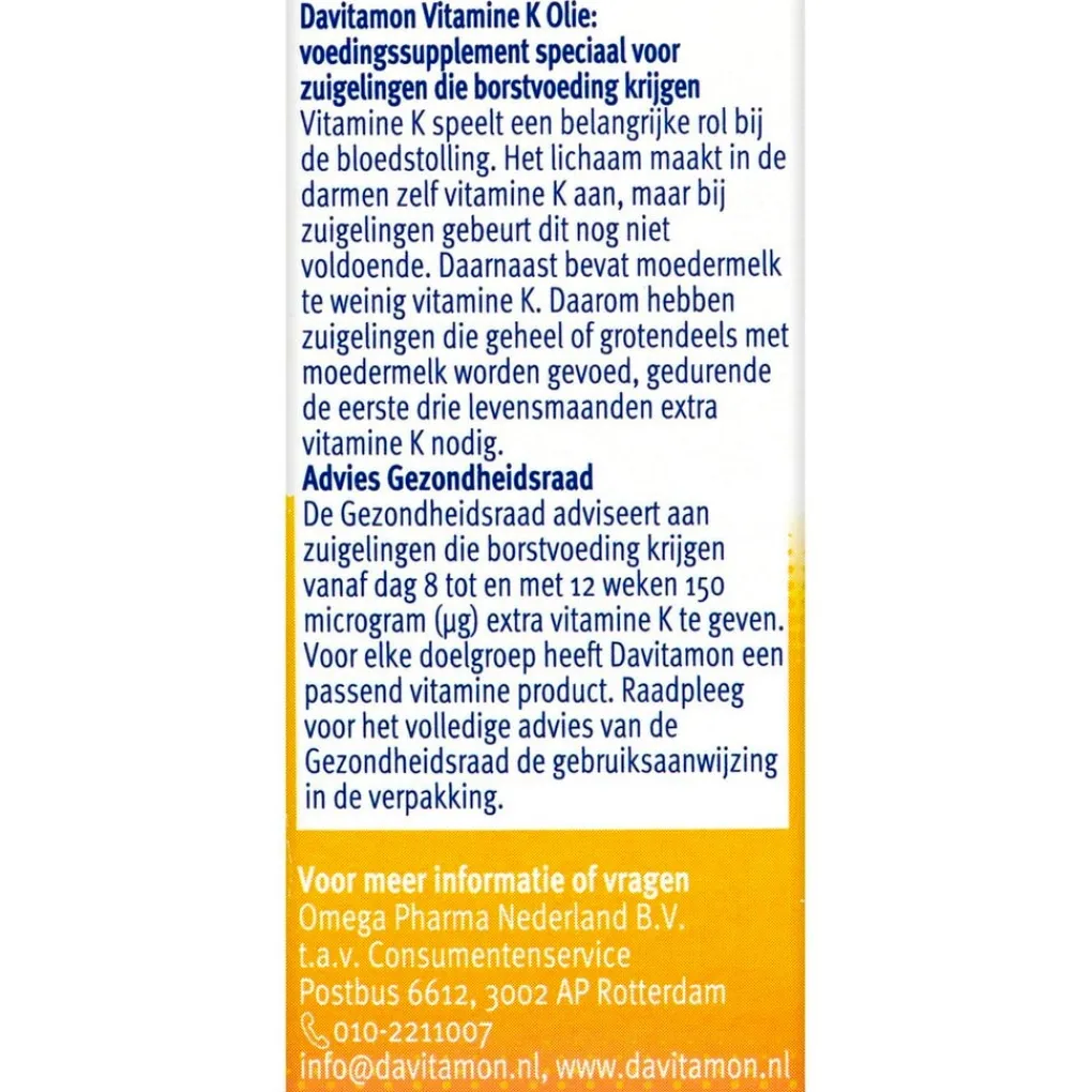 Davitamon Vitamines>Davitamine Vitamine K Olie