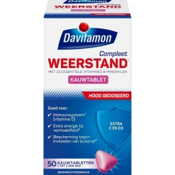 Davitamon Vitamines|Weerstand En Of Energie>Compleet Weerstand Bosvruchten Kauwtabletten