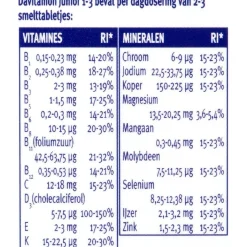 Davitamon Vitamines>Junior 1-3 Aardbei Smelttabletten