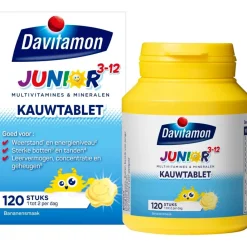 Davitamon Vitamines>Junior 3-12 Banaan Kauwtabletten