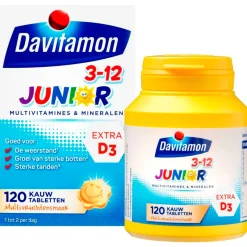 Davitamon Vitamines>Junior 3+ Multifruit Kauwtabletten