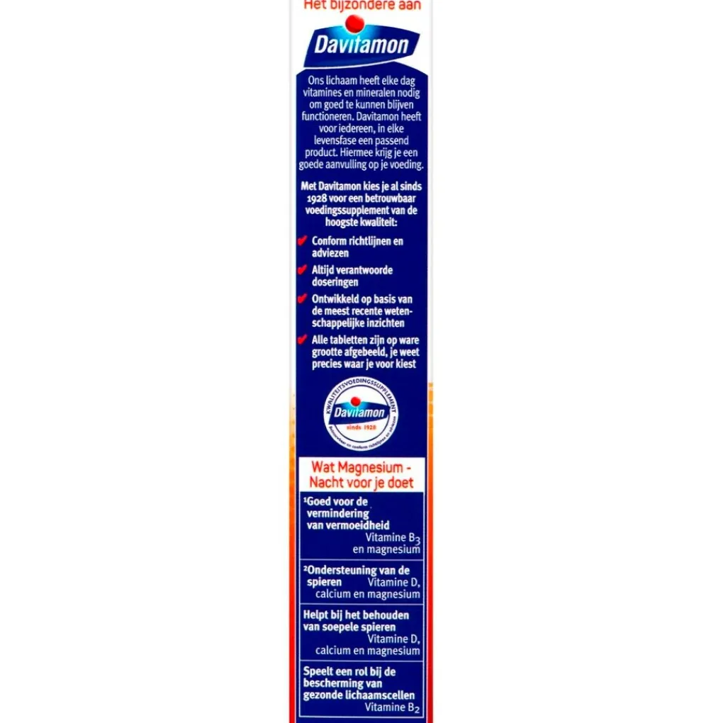 Davitamon Mineralen>Magnesium Nacht Tabletten