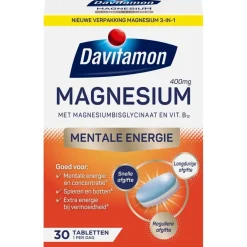 Davitamon Weerstand En Of Energie|Mineralen>400mg Magnesium Mentale Energie Tabletten