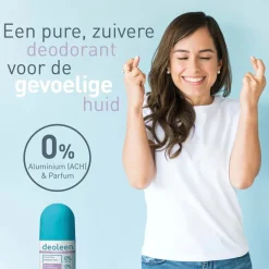Deoleen Deoroller>0% Sensitive Deodorant Roller