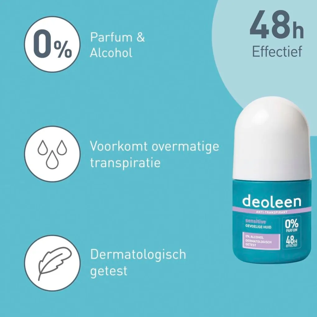 Deoleen Overmatig Transpireren>Sensitive Antitranspirant Roller