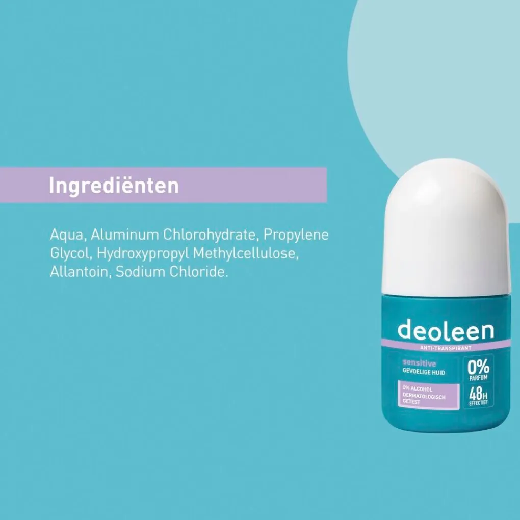 Deoleen Overmatig Transpireren>Sensitive Antitranspirant Roller