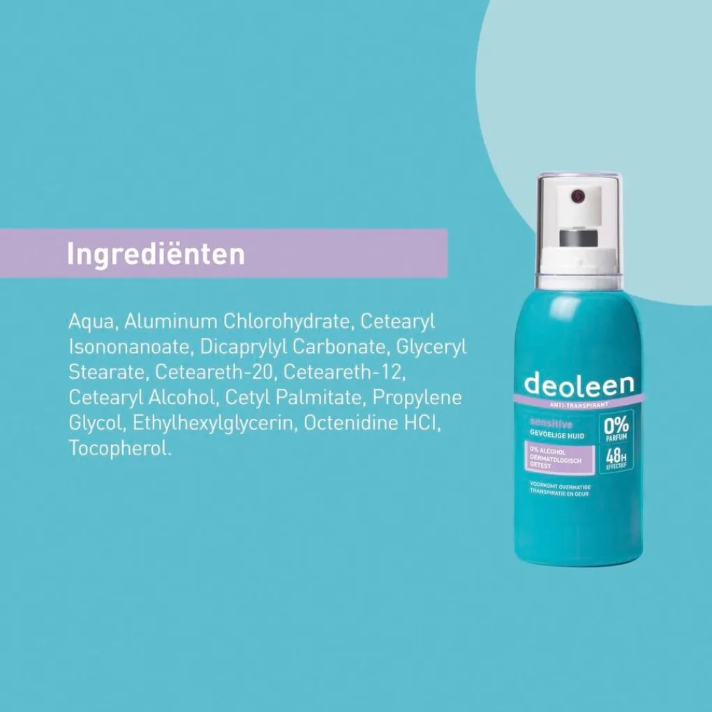 Deoleen Overmatig Transpireren>Sensitive Antitranspirant met Pomp