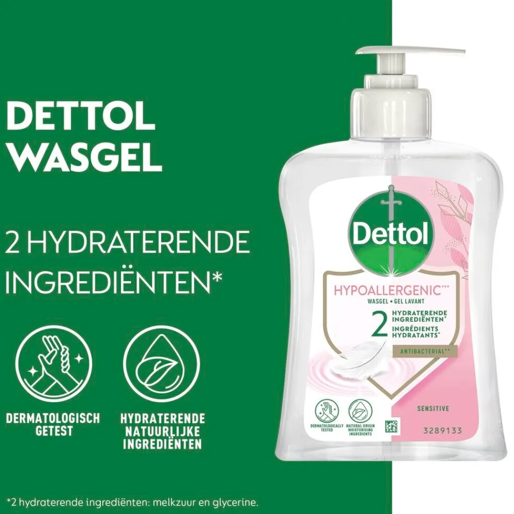 Dettol Handzeep>Antibacteriële Wasgel voor Gevoelige Huid