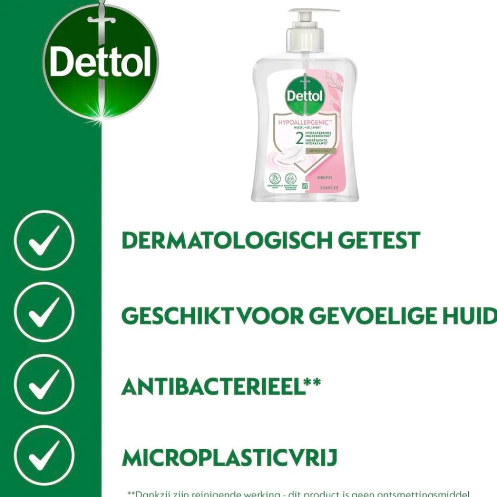 Dettol Handzeep>Antibacteriële Wasgel voor Gevoelige Huid