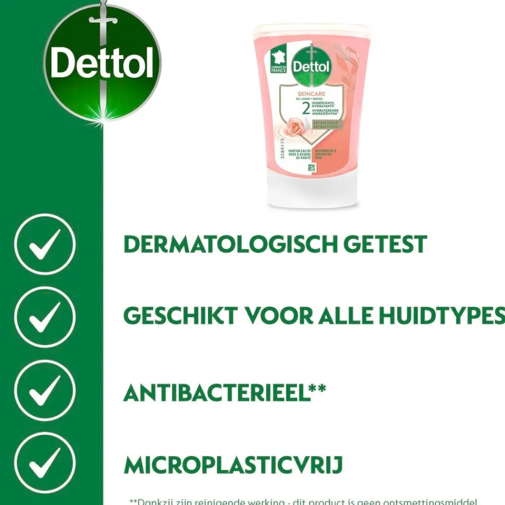 Dettol Handzeep|Handzeep Navulling>No-Touch Sheabutter Antibacteriële Handzeep Navulling