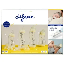 Difrax Babyflesjes|Fopspenen>Starterset Pasgeborenen