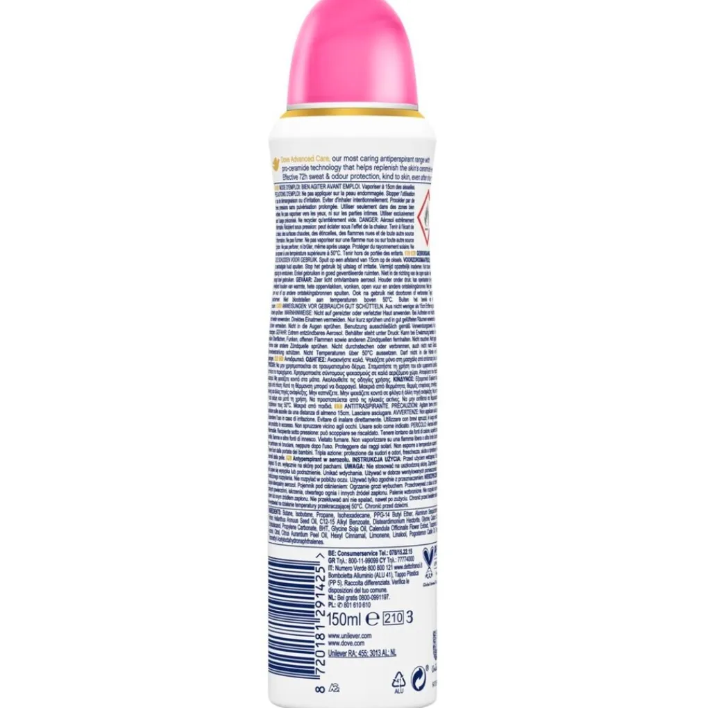 Dove Deospray>Advanced Care Beauty Finish Antitranspirant Deodorant Spray