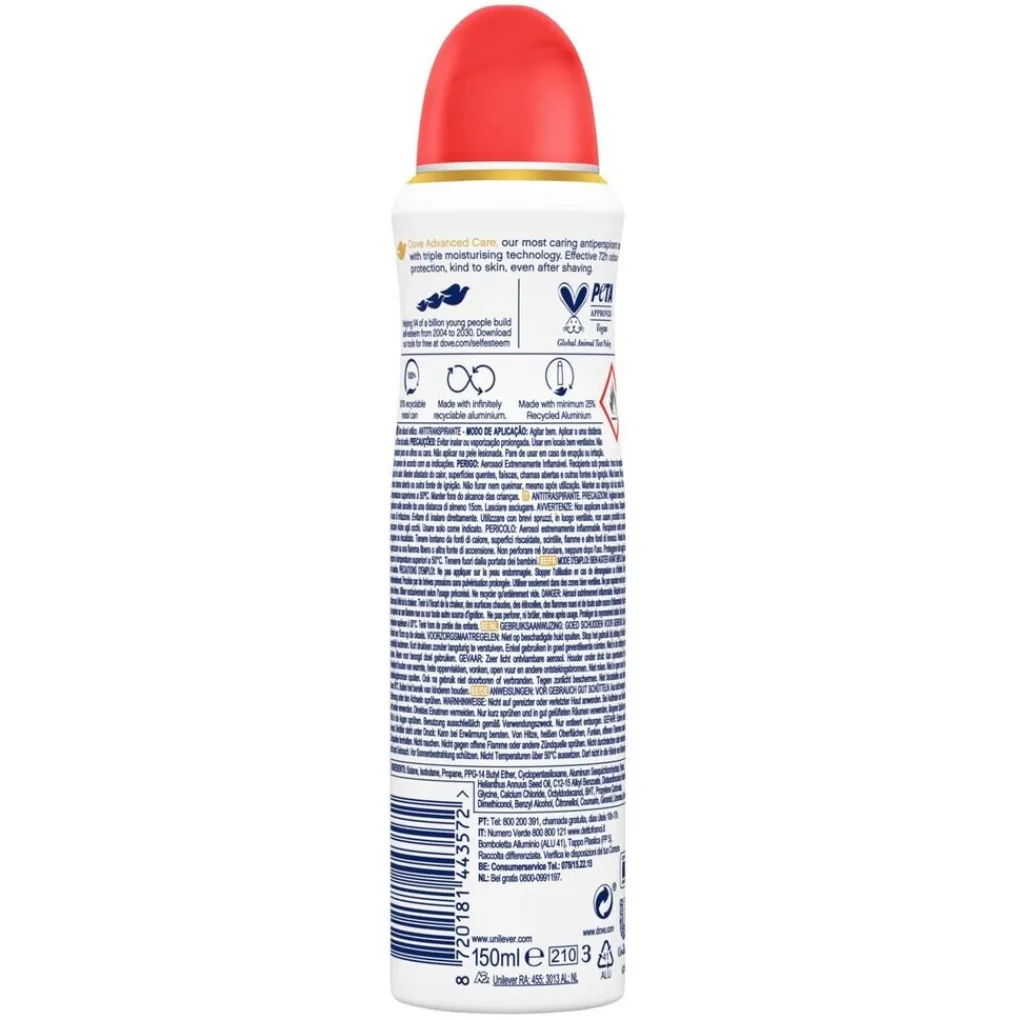 Dove Deospray>Advanced Care Go Fresh Peach & White Blossom Antitranspirant Deodorant Spray