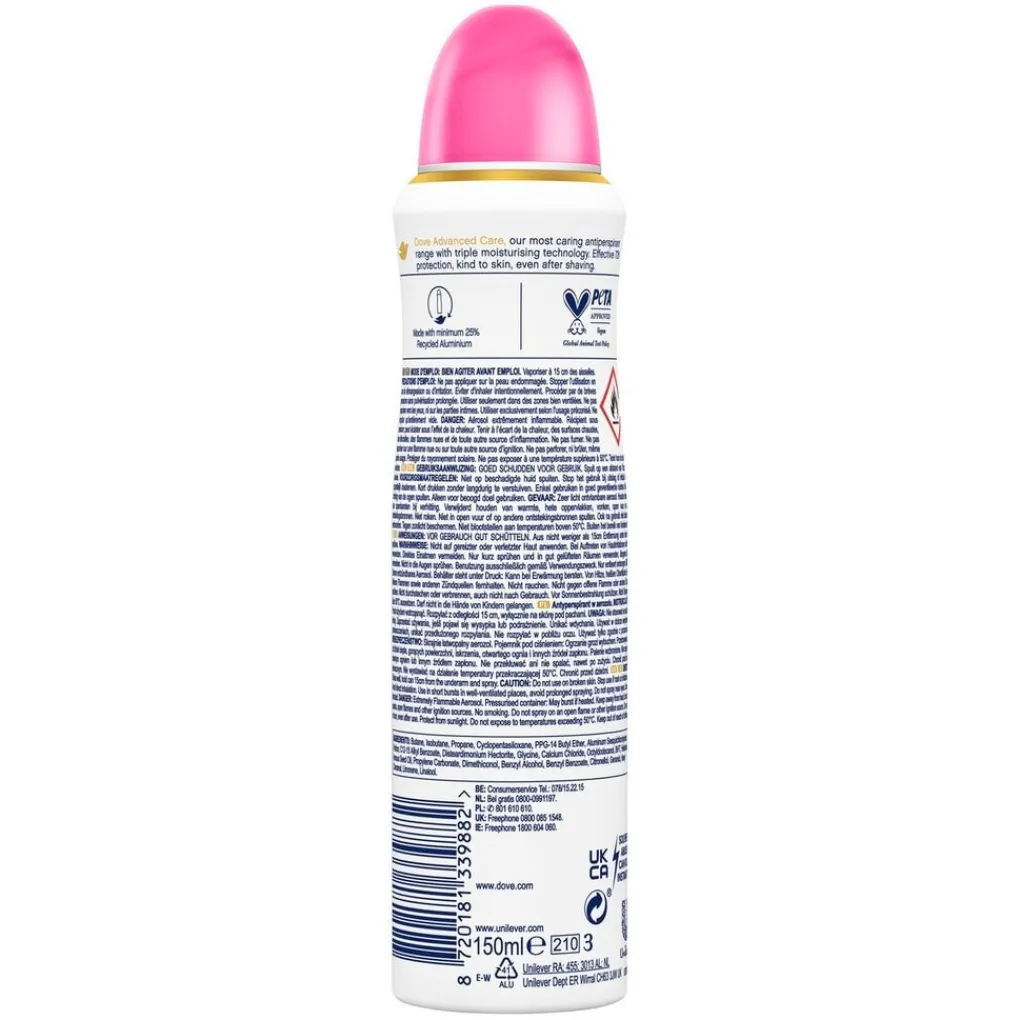 Dove Deospray>Advanced Care Invisible Care Floral Touch Antitranspirant Deodorant Spray