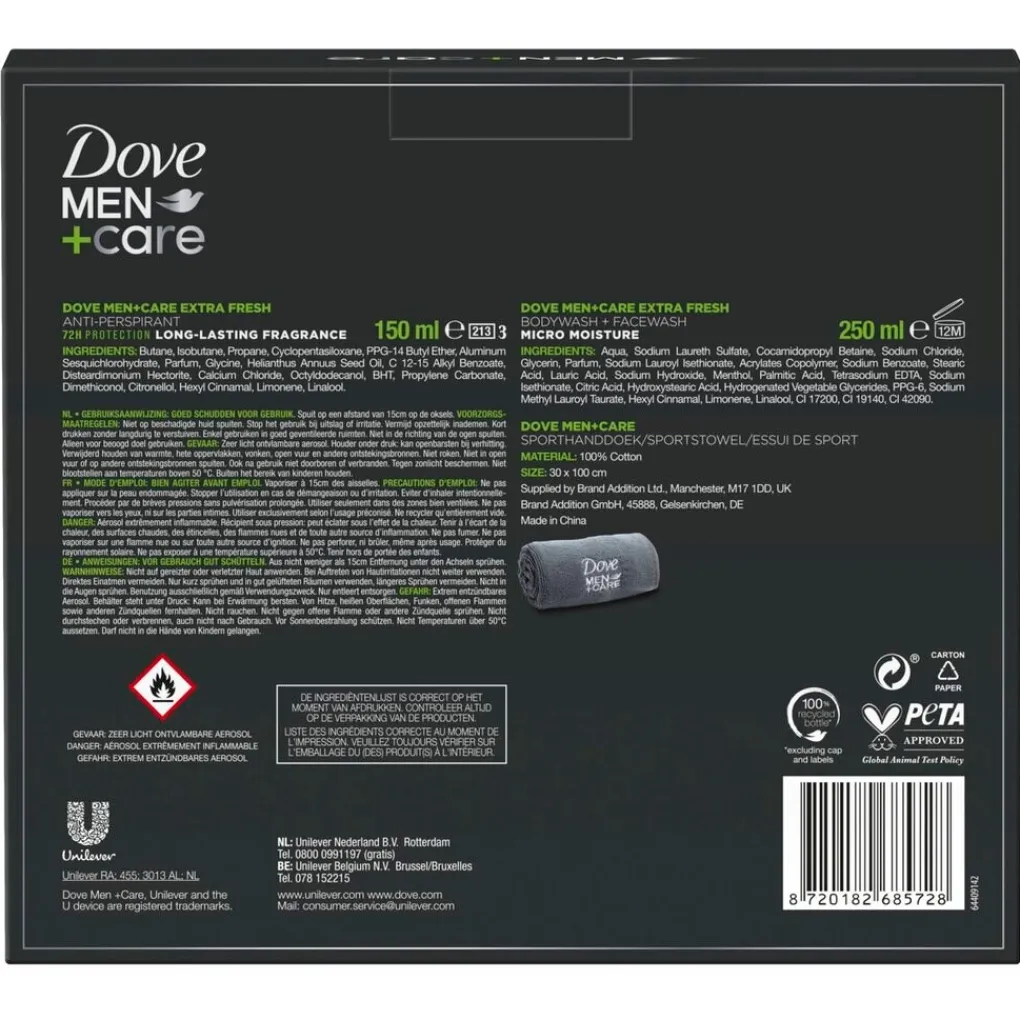 Dove Men Geschenkset Voor Hem>+ Care Extra Fresh Collection Geschenkset