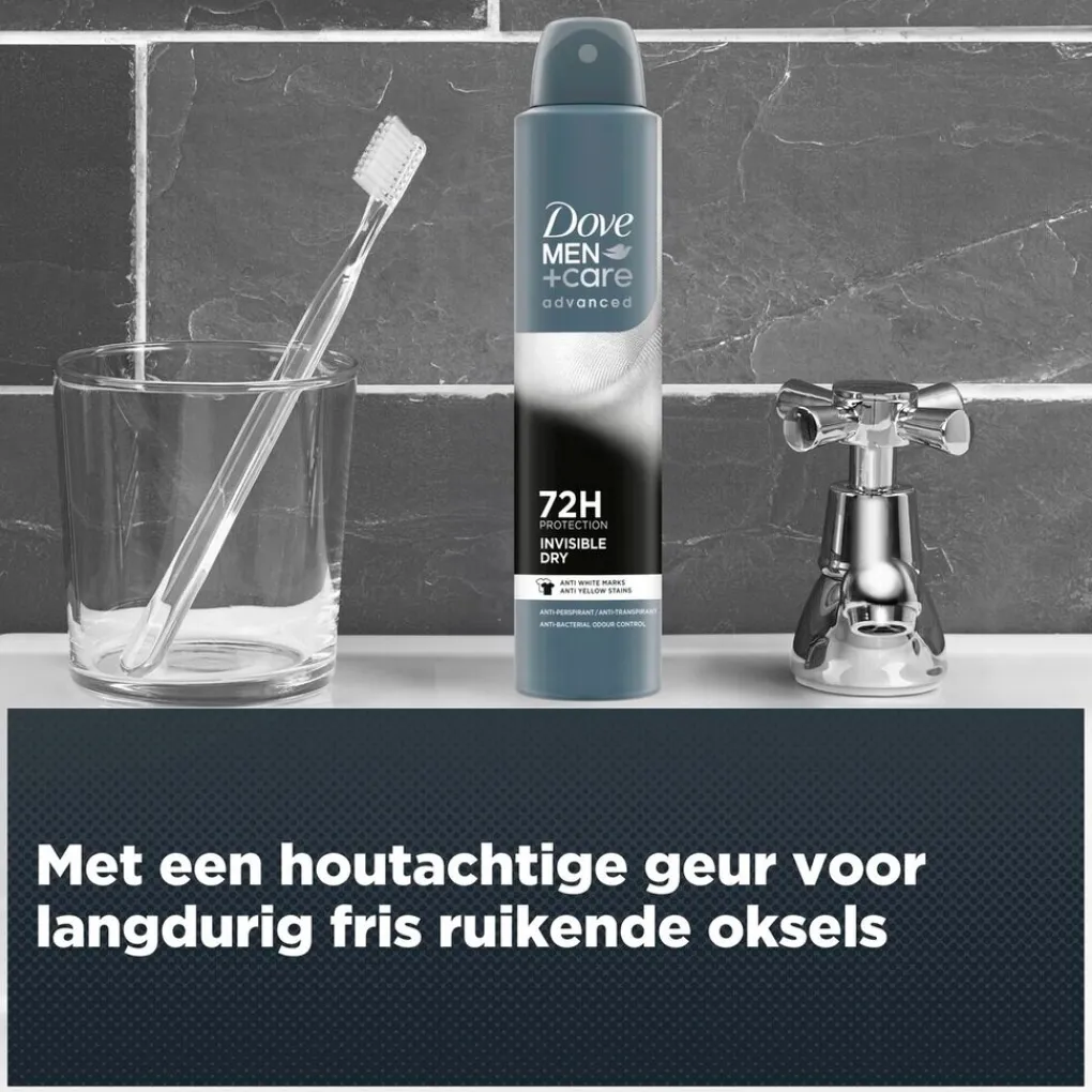 Dove Men Deospray>+Care Advanced Invisible Dry Antitranspirant Spray
