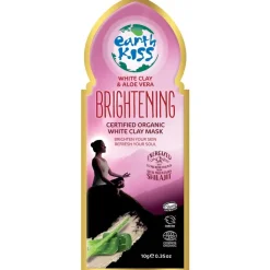 Earth Kiss Gezichtsmaskers>Brightening White Clay & Aloe Vera Clay Masks