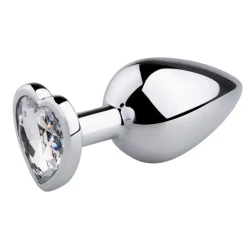 EasyToys Seksspeeltjes>Buttplug met Zilverkleurig Hartje